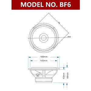 Динамики,Комплект широкополосных динамиков RedPower BF6 6,5 д. ( арт: BF6 ) photo2 Интернет магазин Автоаксессуаров Автоаксессуары для RedPower, автозвук, акустика