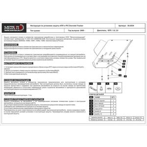 Защита КПП и РК - SUZUKI Grand Vitara - для 0726 (1998 - 2005) г. ( арт: 23.0727 )