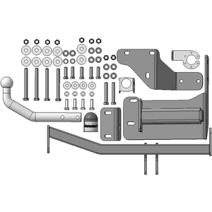 Фаркоп Hyundai Palisade 2020- г. ( универсал ) арт: 90914-A photo3 Интернет магазин Автоаксессуаров Фаркопы, Тягово-сцепное устройство (ТСУ) (Мотодор)