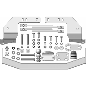 Кликните для увеличения изображения Фаркоп Lexus LX 450d 2015-2021 г. ( универсал ) арт: 92527-FE