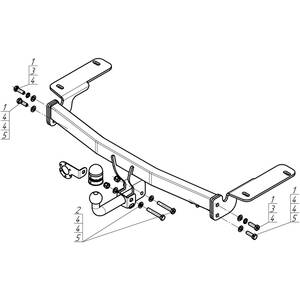 Фаркоп Maserati Levante 2016- г. ( универсал ) арт: 98401-A photo5 Интернет магазин Автоаксессуаров Фаркопы, Тягово-сцепное устройство (ТСУ) (Мотодор)