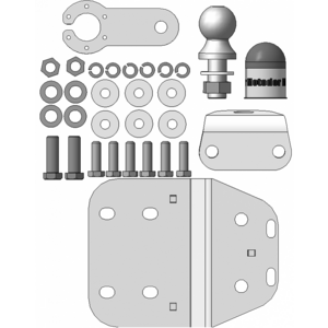 Фаркоп Toyota Land Cruiser Prado 120 2002-2009 г. ( универсал ) арт: 92529-FE photo3 Интернет магазин Автоаксессуаров Фаркопы, Тягово-сцепное устройство (ТСУ) (Мотодор)