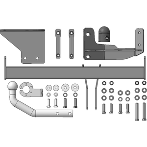 Кликните для увеличения изображения Фаркоп Jac JS4 2021- г. ( универсал ) арт: J101A