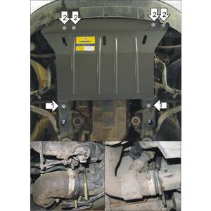 Кликните для увеличения изображения Защита Двигатель Audi A4 ( 2000-2004 ) г. арт: 00121-2
