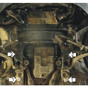 Защита Коробка переключения передач Audi A6 ( 1997-2001 ) г. арт: 00104 photo2 Интернет магазин Автоаксессуаров Защита картера, МКПП, АКПП, РК, ТБ (Мотодор)