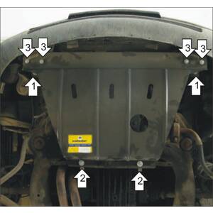 Защита Двигатель Audi 100 ( 1990-1994 ) г. арт: 00110