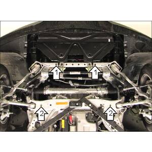 Защита Гидроусилитель руля BMW 3 (e90) ( 2008-2011 ) г. арт: 00213-3 photo2 Интернет магазин Автоаксессуаров Защита картера, МКПП, АКПП, РК, ТБ (Мотодор)