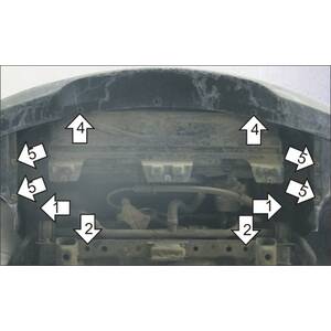 Кликните для увеличения изображения Защита Радиатор BMW 3 (e90) ( 2008-2011 ) г. арт: 00226-1