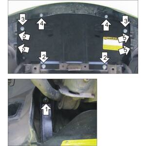 Защита Радиатор BMW 3 (e90) ( 2008-2011 ) г. арт: 00226 photo2 Интернет магазин Автоаксессуаров Защита картера, МКПП, АКПП, РК, ТБ (Мотодор)