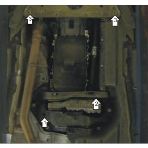 Защита Коробка переключения передач, Раздаточная коробка BMW X5 (e70) ( 2007-2010 ) г. арт: 10207-2