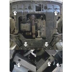 Защита Двигатель, Коробка переключения передач Changan Cs35 Plus ( 2018- ) г. арт: 77201 photo2 Интернет магазин Автоаксессуаров Защита картера, МКПП, АКПП, РК, ТБ (Мотодор)