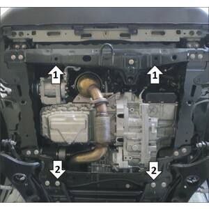 Защита Двигатель, Коробка переключения передач Changan Cs75FL ( 2018-2023 ) г. арт: 77202 photo2 Интернет магазин Автоаксессуаров Защита картера, МКПП, АКПП, РК, ТБ (Мотодор)