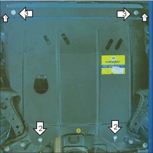 Защита Двигатель, Коробка переключения передач Chery Tiggo ( 2007-2011 ) г. арт: 09003-2 photo1 Интернет магазин Автоаксессуаров Защита картера, МКПП, АКПП, РК, ТБ (Мотодор)