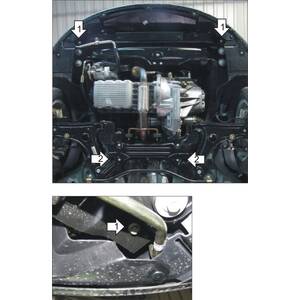 Защита Двигатель, Коробка переключения передач Chery Bonus ( 2011-2014 ) г. арт: 09012