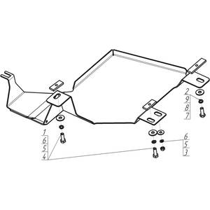 Защита Абсорбер, Топливный фильтр, Подвесной Подшипник карданного вала Chevrolet Captiva ( 2011-2014 ) г. арт: 13004-2 photo3 Интернет магазин Автоаксессуаров Защита картера, МКПП, АКПП, РК, ТБ (Мотодор)