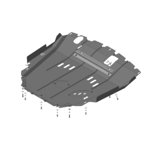 Защита Двигатель, Коробка переключения передач Chevrolet Captiva ( 2011-2014 ) г. арт: 03037-2 photo1 Интернет магазин Автоаксессуаров Защита картера, МКПП, АКПП, РК, ТБ (Мотодор)