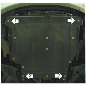 Защита Двигатель, Коробка переключения передач Chevrolet Epica ( 2005-2012 ) г. арт: 03027 photo1 Интернет магазин Автоаксессуаров Защита картера, МКПП, АКПП, РК, ТБ (Мотодор)