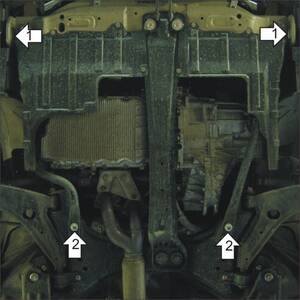 Защита Двигатель, Коробка переключения передач Chevrolet Epica ( 2005-2012 ) г. арт: 03027 photo2 Интернет магазин Автоаксессуаров Защита картера, МКПП, АКПП, РК, ТБ (Мотодор)