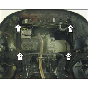 Защита Двигатель, Коробка переключения передач Citroen C3 ( 2002-2009 ) г. арт: 00405-1