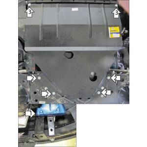 Защита Двигатель, Коробка переключения передач Citroen Jumper 290 ( 2014- ) г. арт: 71605-2