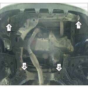 Защита Двигатель, Коробка переключения передач Chevrolet Rezzo ( 2005-2008 ) г. арт: 03022 photo2 Интернет магазин Автоаксессуаров Защита картера, МКПП, АКПП, РК, ТБ (Мотодор)