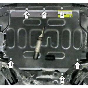 Защита Двигатель, Коробка переключения передач DFSK 500 ( 2024- ) г. арт: 78608 photo1 Интернет магазин Автоаксессуаров Защита картера, МКПП, АКПП, РК, ТБ (Мотодор)