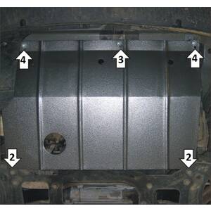 Защита Двигатель, Коробка переключения передач Chrysler Voyager III ( 1995-2001 ) г. арт: 00304 photo1 Интернет магазин Автоаксессуаров Защита картера, МКПП, АКПП, РК, ТБ (Мотодор)