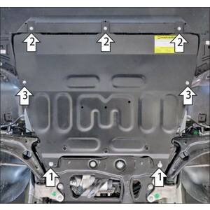 Защита Двигатель, Коробка переключения передач Exeed RX ( 2023- ) г. арт: 79014-2 photo1 Интернет магазин Автоаксессуаров Защита картера, МКПП, АКПП, РК, ТБ (Мотодор)