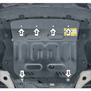Защита Двигатель, Коробка переключения передач FAW Bestune T99 ( 2022- ) г. арт: 73903 photo1 Интернет магазин Автоаксессуаров Защита картера, МКПП, АКПП, РК, ТБ (Мотодор)