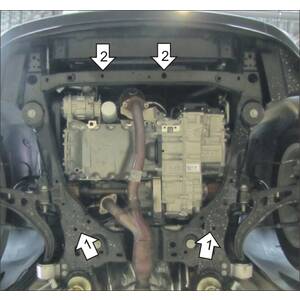 Защита Двигатель, Коробка переключения передач Ford Explorer ( 2015-2019 ) г. арт: 10706 photo2 Интернет магазин Автоаксессуаров Защита картера, МКПП, АКПП, РК, ТБ (Мотодор)