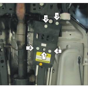 Кликните для увеличения изображения Защита Трубки кондиционера Ford Explorer ( 2012-2015 ) г. арт: 10704