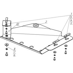 Защита Трубки кондиционера Ford Explorer ( 2012-2015 ) г. арт: 00751