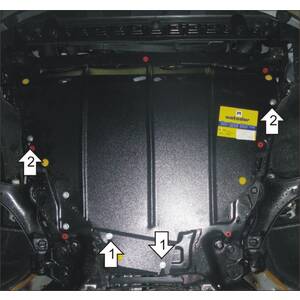 Защита Двигатель, Коробка переключения передач Ford Galaxy ( 2006-2010 ) г. арт: 02615-2