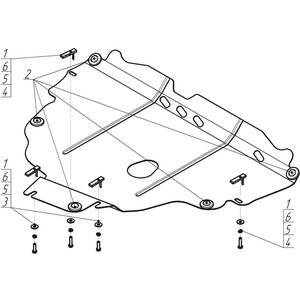 Защита Двигатель, Коробка переключения передач Ford Galaxy ( 2006-2010 ) г. арт: 02615-2
