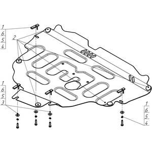Защита Двигатель, Коробка переключения передач Ford S-max ( 2006-2015 ) г. арт: 72602-3 photo3 Интернет магазин Автоаксессуаров Защита картера, МКПП, АКПП, РК, ТБ (Мотодор)