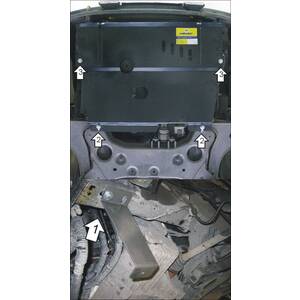 Защита Двигатель, Коробка переключения передач, Радиатор Ford Transit ( 2006-2011 ) г. арт: 00741-2