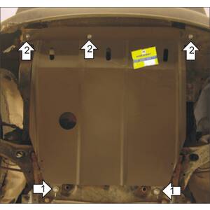 Защита Двигатель, Коробка переключения передач Ford Transit Connect ( 2006-2013 ) г. арт: 00712-4 photo1 Интернет магазин Автоаксессуаров Защита картера, МКПП, АКПП, РК, ТБ (Мотодор)