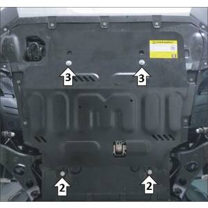 Защита Двигатель, Коробка переключения передач Belgee X70 ( 2024- ) г. арт: 74203 photo1 Интернет магазин Автоаксессуаров Защита картера, МКПП, АКПП, РК, ТБ (Мотодор)