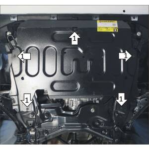 Защита Двигатель, Коробка переключения передач Haval H6 Coupe ( 2017-2020 ) г. арт: 73105-4 photo1 Интернет магазин Автоаксессуаров Защита картера, МКПП, АКПП, РК, ТБ (Мотодор)