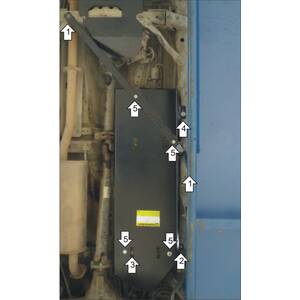 Защита Топливный бак Haval H9 ( 2015-2017 ) г. арт: 13108 photo1 Интернет магазин Автоаксессуаров Защита картера, МКПП, АКПП, РК, ТБ (Мотодор)