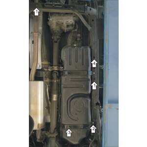 Защита Топливный бак Haval H9 ( 2015-2017 ) г. арт: 13108 photo2 Интернет магазин Автоаксессуаров Защита картера, МКПП, АКПП, РК, ТБ (Мотодор)