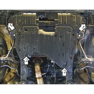 Защита Двигатель, Коробка переключения передач Honda Accord VII ( 2003-2007 ) г. арт: 00808 photo2 Интернет магазин Автоаксессуаров Защита картера, МКПП, АКПП, РК, ТБ (Мотодор)