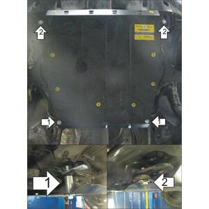 Защита Двигатель, Коробка переключения передач Honda CR-V II ( 2001-2004 ) г. арт: 00824