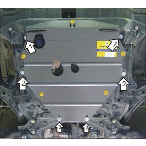Защита Двигатель, Коробка переключения передач Honda CR-V III ( 2006-2009 ) г. арт: 70809-1