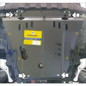 Кликните для увеличения изображения Защита Двигатель, Коробка переключения передач Honda Pilot ( 2008-2011 ) г. арт: 00823-2