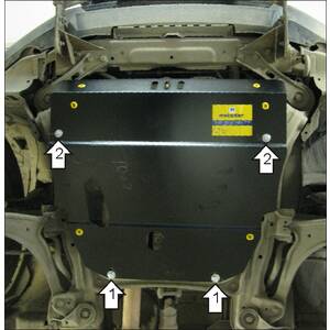 Защита Двигатель, Коробка переключения передач Honda Pilot ( 2005-2008 ) г. арт: 10801 photo1 Интернет магазин Автоаксессуаров Защита картера, МКПП, АКПП, РК, ТБ (Мотодор)