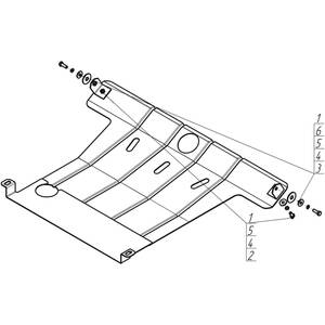 Защита Двигатель, Коробка переключения передач Hyundai Sonata II ( 1988-1993 ) г. арт: 00903 photo1 Интернет магазин Автоаксессуаров Защита картера, МКПП, АКПП, РК, ТБ (Мотодор)