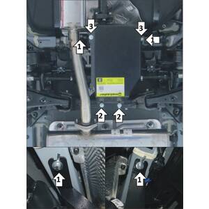 Защита Задний дифференциал Hyundai Tucson ( 2015-2018 ) г. арт: 01041-2