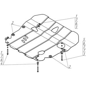 Защита Двигатель; КПП Hyundai Coupe ( 2001-2009 ) г. арт: 00927 photo3 Интернет магазин Автоаксессуаров Защита картера, МКПП, АКПП, РК, ТБ (Мотодор)