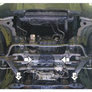 Защита Гидроусилитель руля Infiniti FX 45 ( 2006-2008 ) г. арт: 08002-1